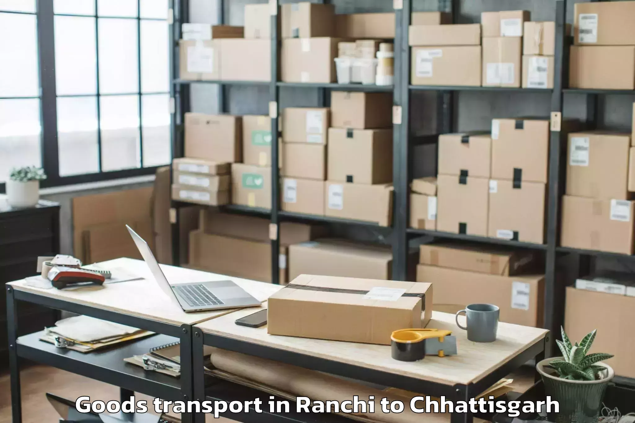 Trusted Ranchi to Korba Goods Transport